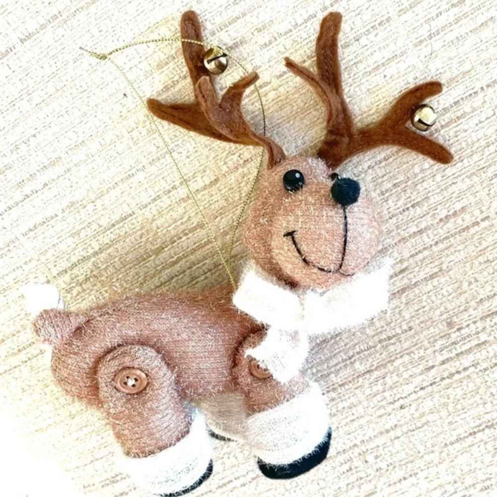 Brown Plush Reindeer Ornament!